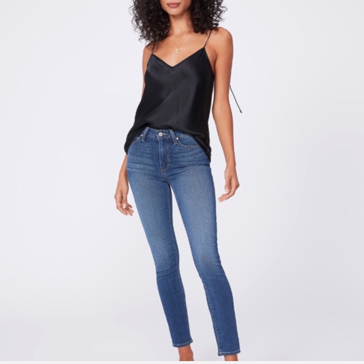 Paige Hoxton Ankle Tristan Lightwash Jeans